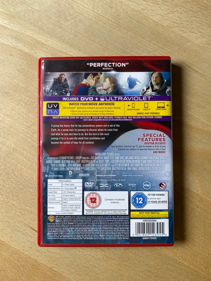 Man of Steel (2013) DVD action