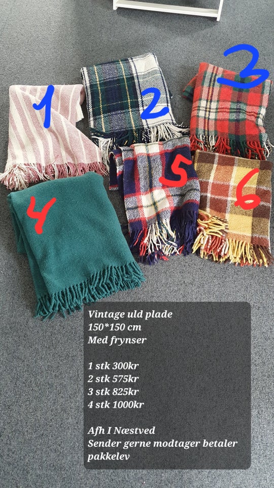 Plaid Uld b: 150 l: 150