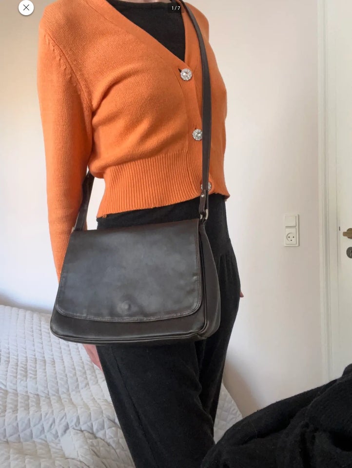 Crossbody, Vintage, læder