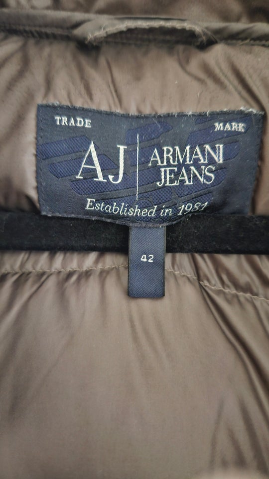 Dynejakke, str. 38, Armani jeans