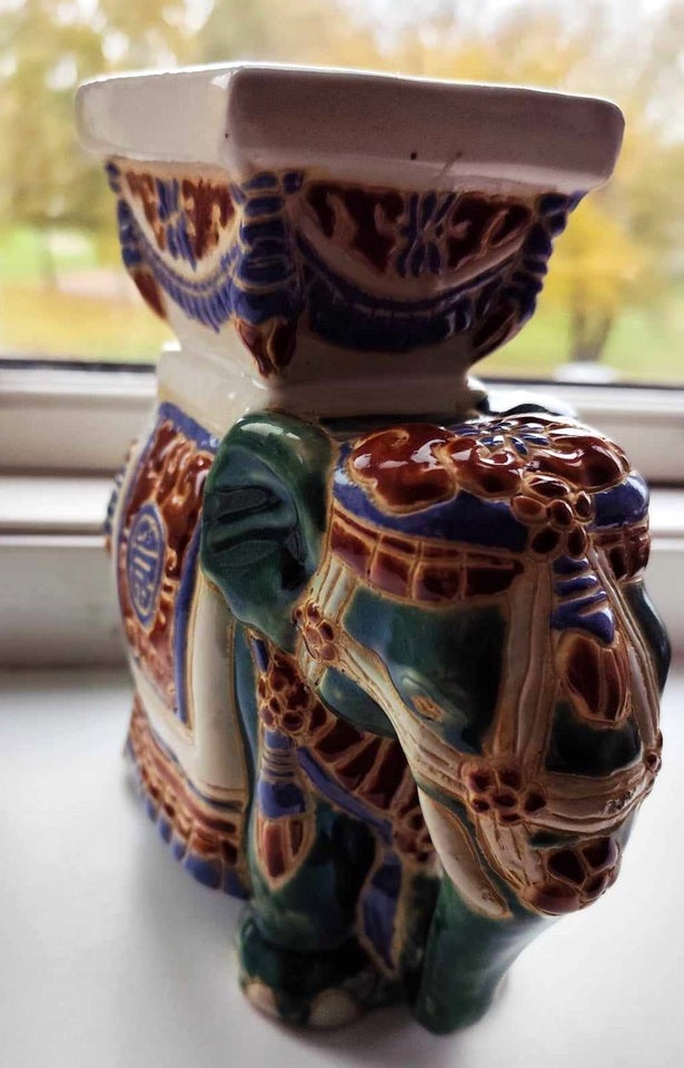 Porcelæn, Vintage Indisk Elefant