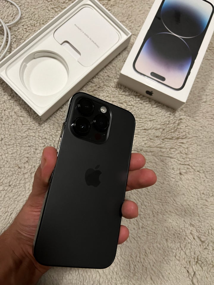 iPhone 14 Pro, 256 GB, sort