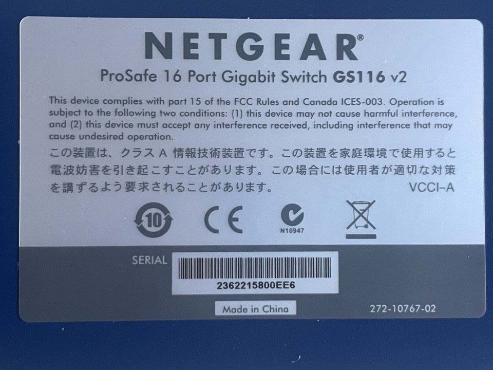 Switch Netgear Perfekt