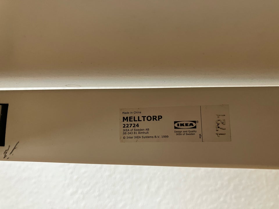 Skrivebord Ikea Melltorp b: 125