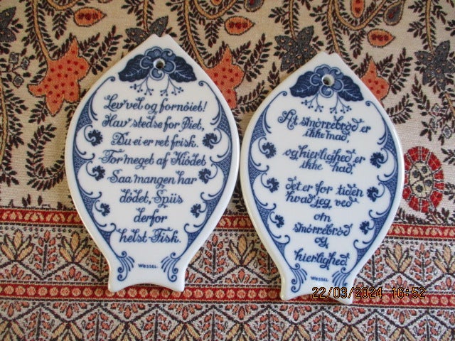 Porcelæn Platter Porsgrund