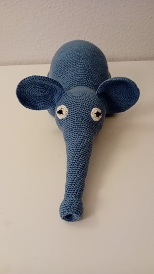 Elefant bamse, hjemmehæklet