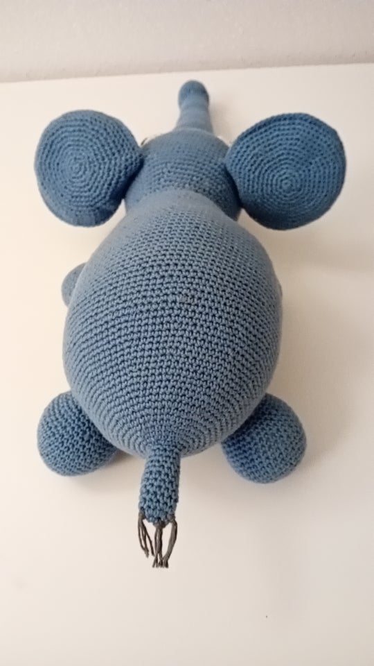 Elefant bamse, hjemmehæklet