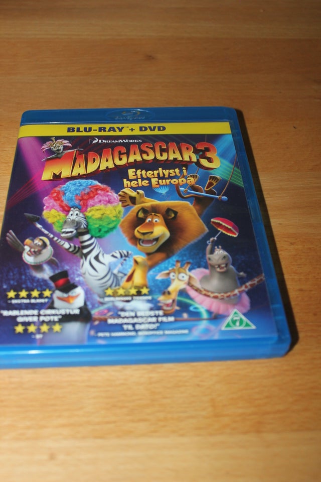 Madagascar 3, Blu-ray, animation