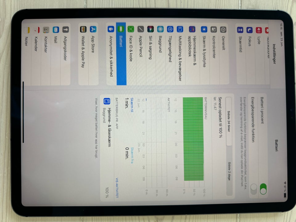 iPad Pro 256 GB sort