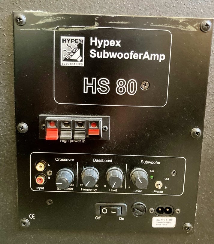 Subwoofer, Andet, Hypex HS80 12”