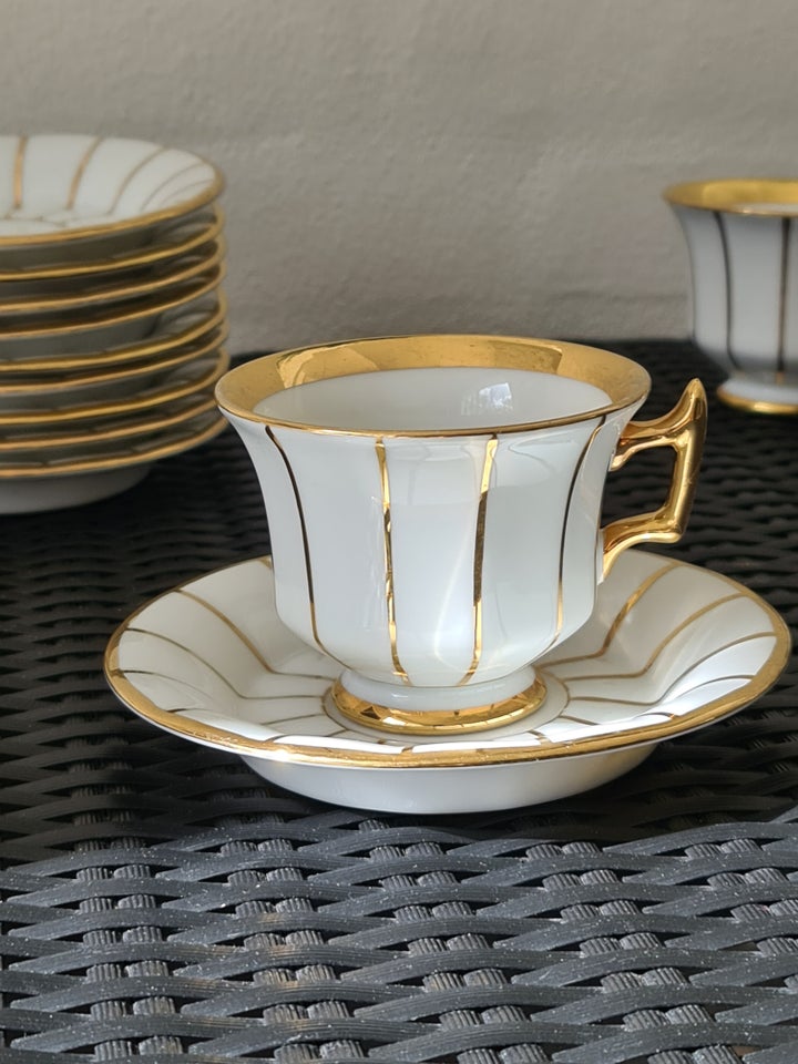 Porcelæn, 10 kaffekopper - Decore