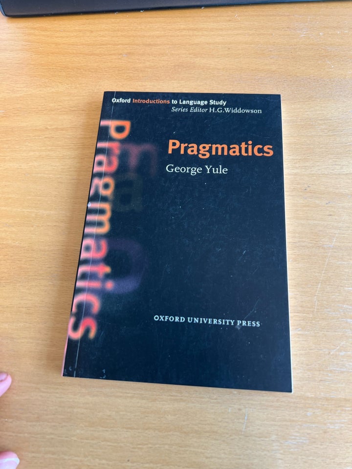 Pragmatics, George Yule, emne: