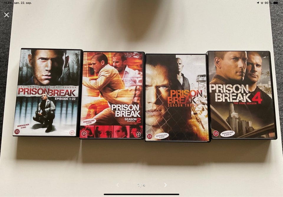 Prison Break, DVD, TV-serier