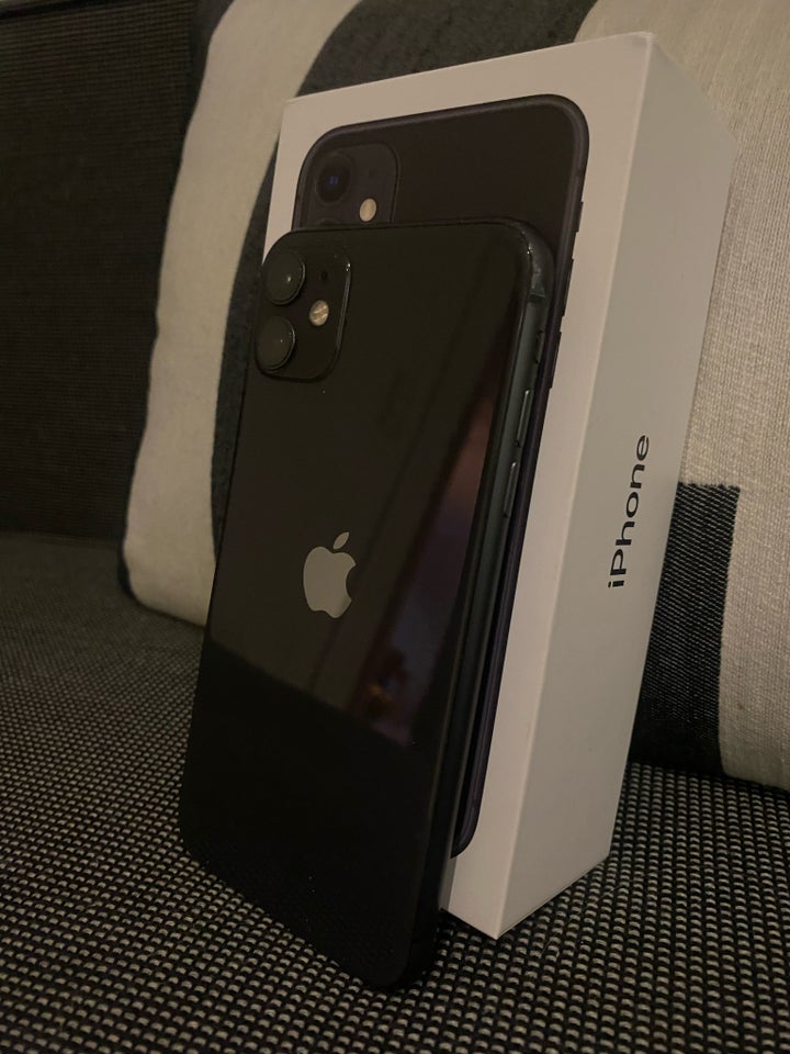 iPhone 11, 128 GB, sort