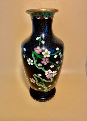 CLOISONNE vase Messing emalje