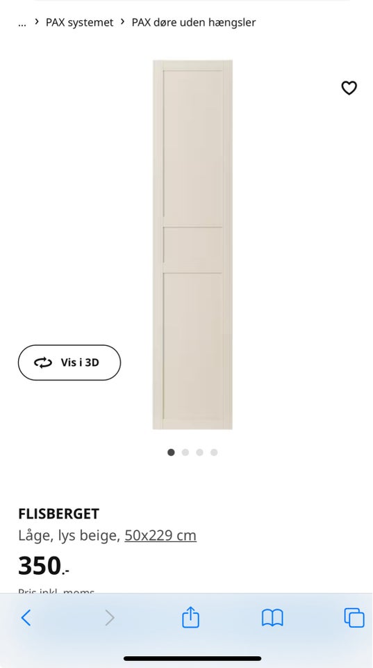 Garderobeskab, Ikea pax skabe, b: