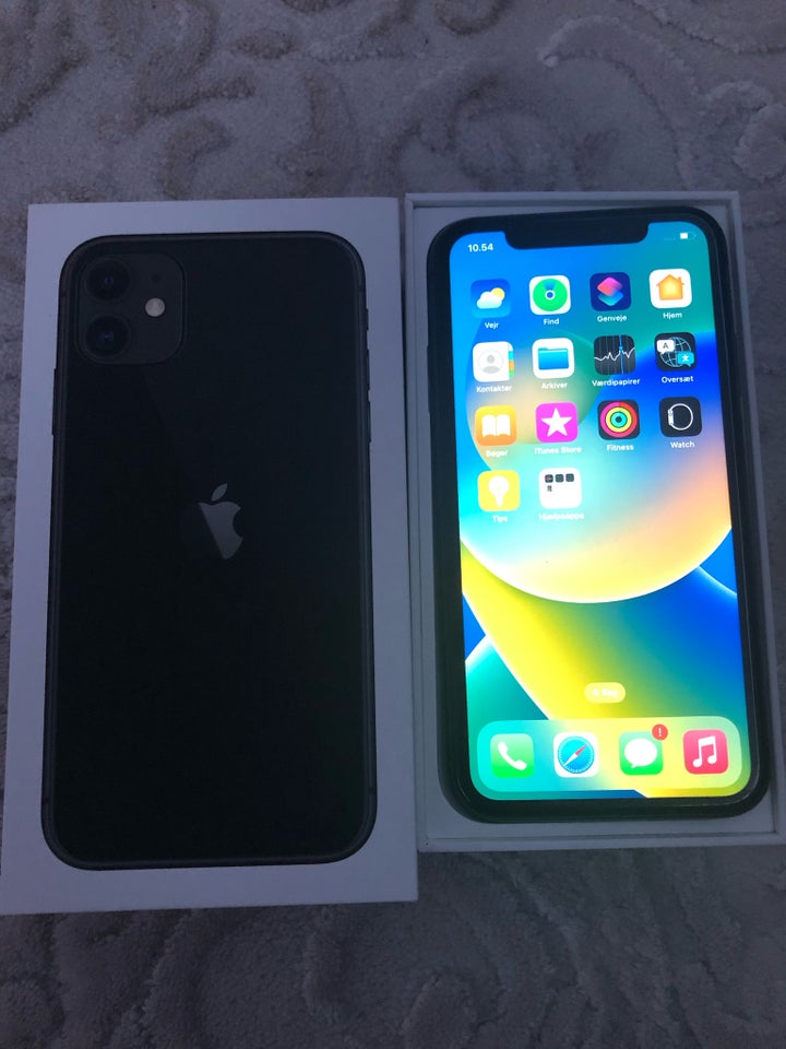 iPhone 11, 64 GB, sort