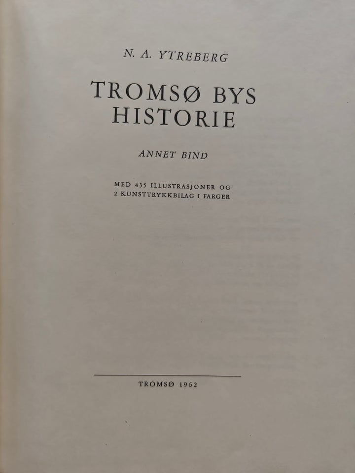 Tromsø Bys Historie - Komplet