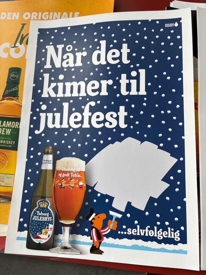 Glas, Tuborg julebryg plakat