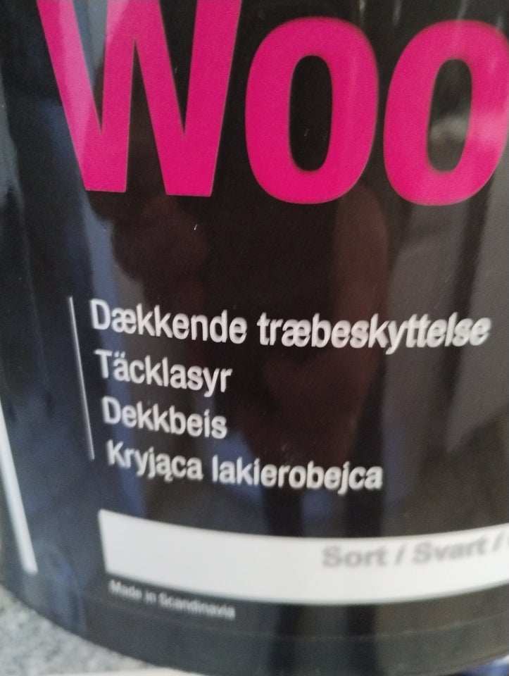 Træbeskyttelse, dækkende, sort