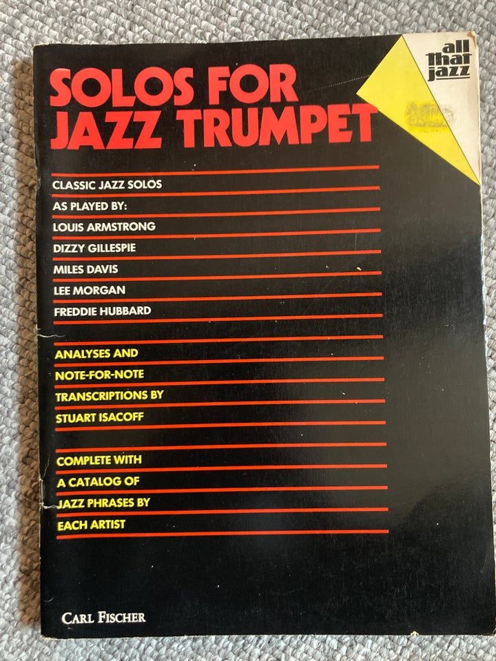 Noder for jazz trumpet, SLOS FOR