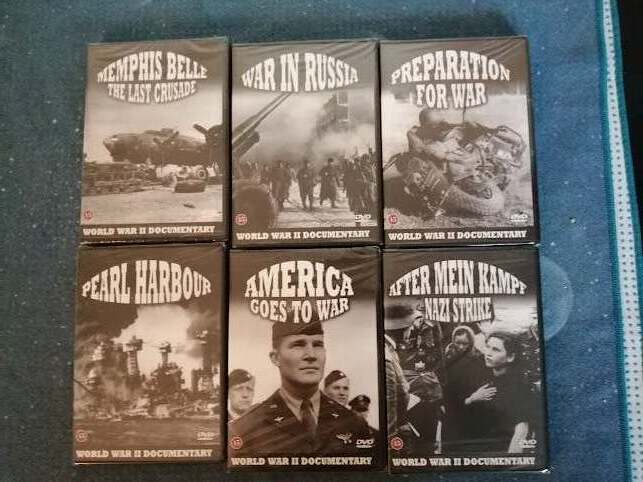 6 Uåbnede WWII Dokumentarer DVD