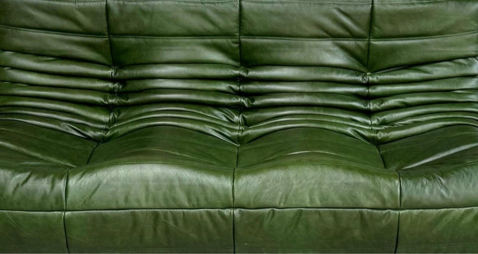 Sofa, læder, 3 pers.