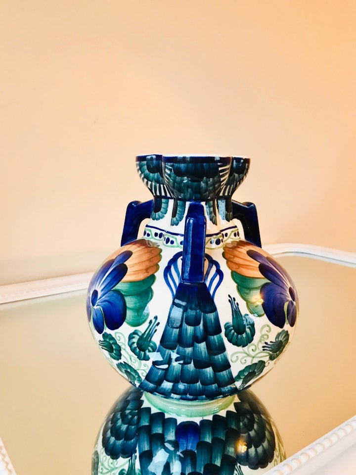 Fajance Vase Aluminia