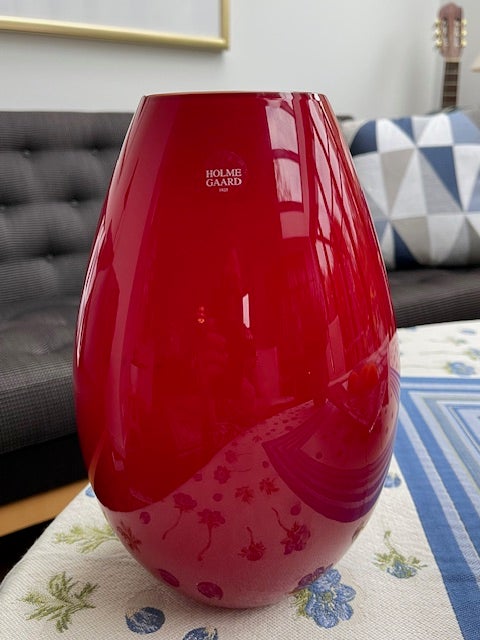 Cocoon vase, flot mørkerød,