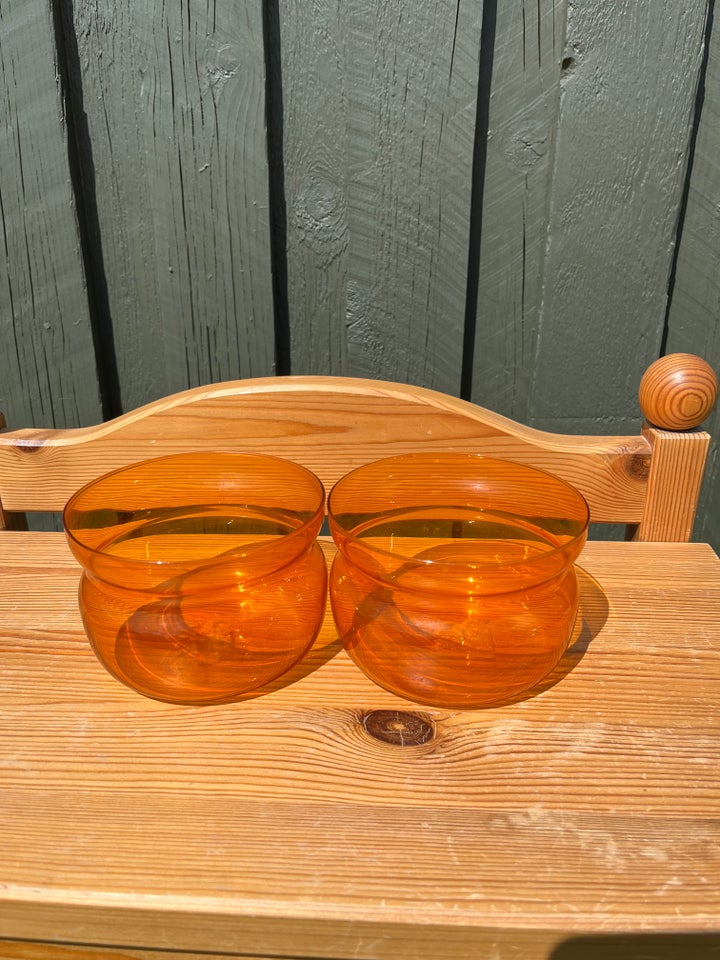 2 glas skåle Retro