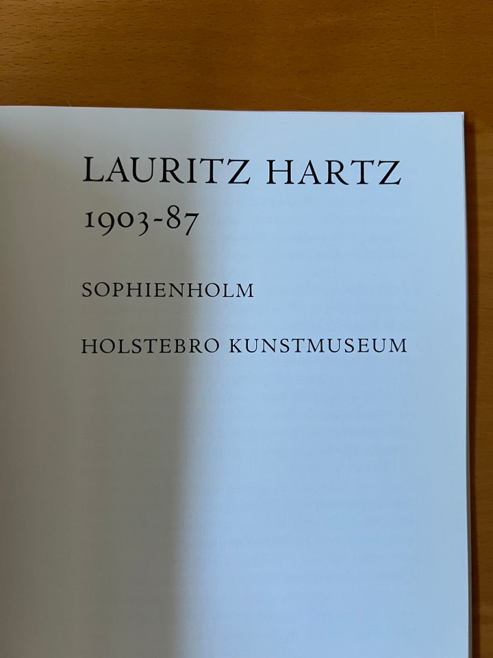 Lauritz Hartz, emne: kunst og