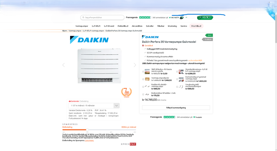 Varmepumpe Daikin