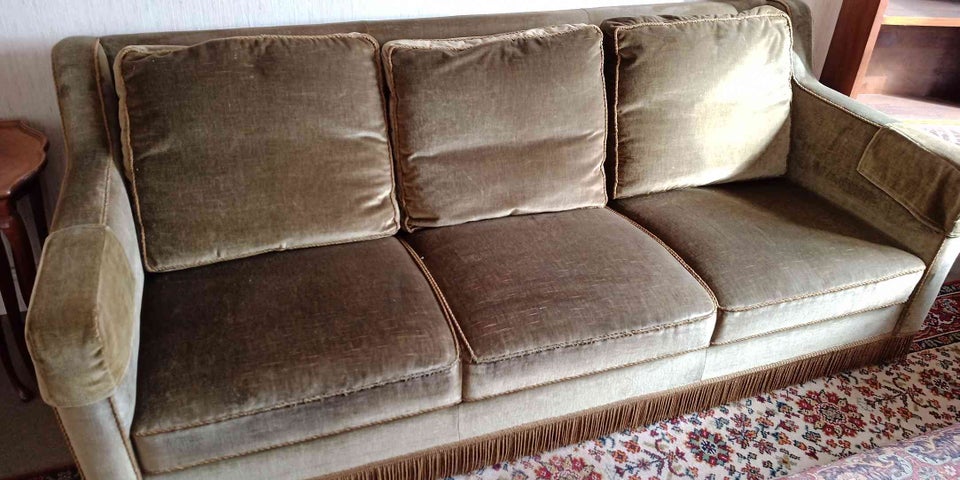 Sofa, velour, 3 pers.