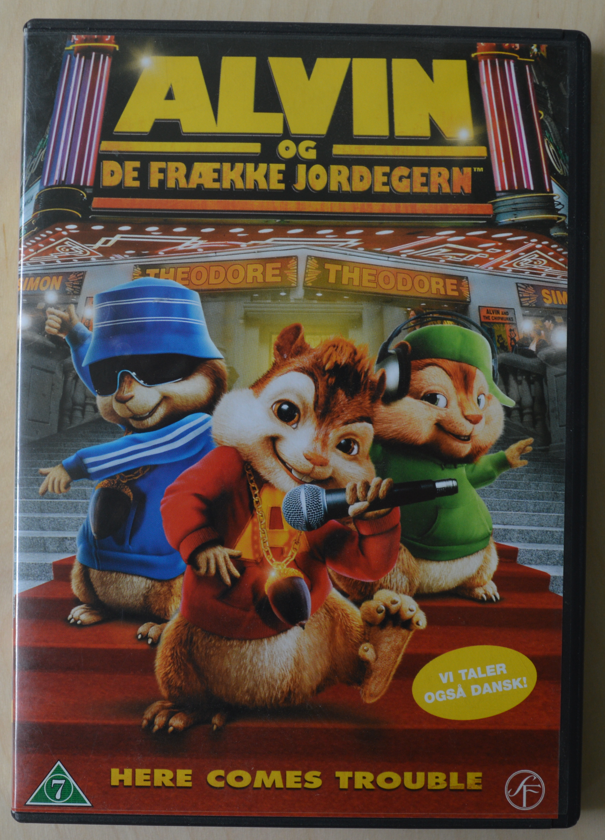 Alvin og de frække jordegern 1, DVD,