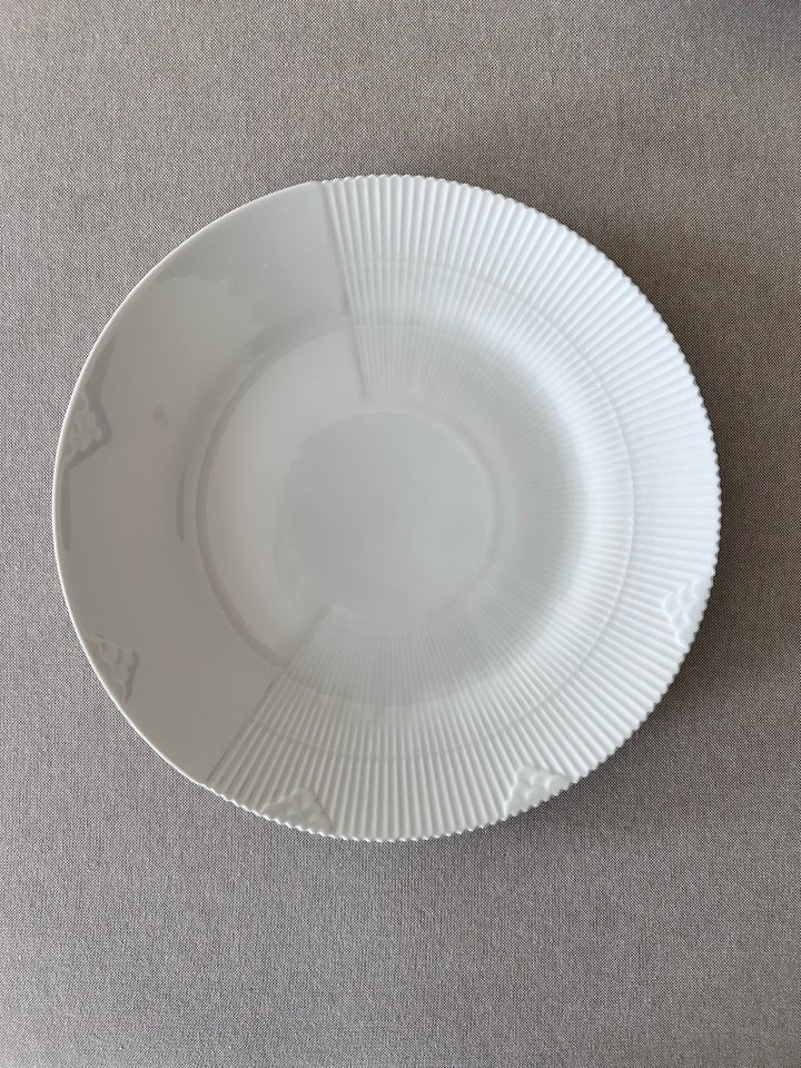 Porcelæn Hvid Elements tallerken