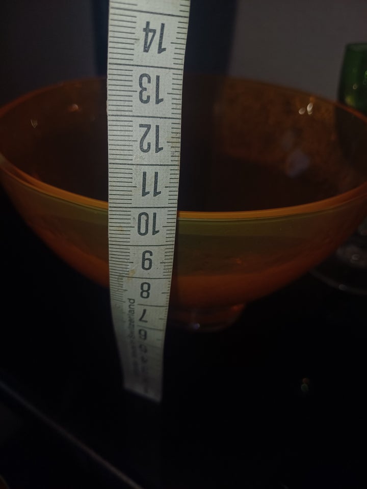 Glas Smuk orange glas skål