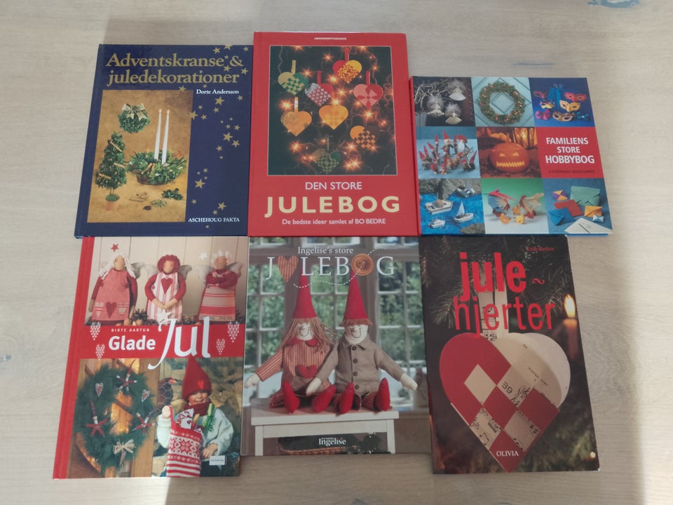 Mange julebøger, emne: hobby og