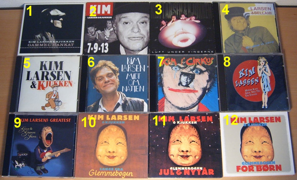 Kim Larsen: 12 Titler, pop