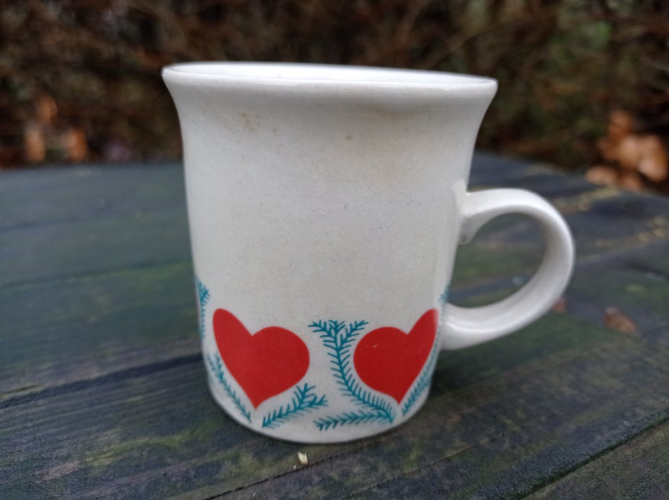 Porcelæn Fin gammel julekop 7 cm