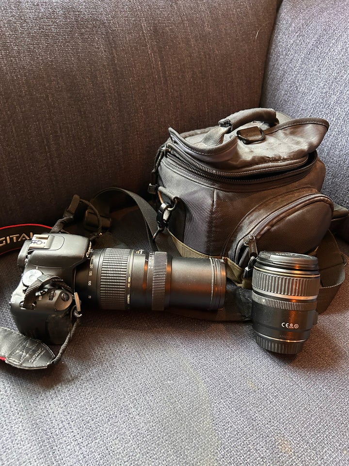 Canon spejlrefleks med 2 ob...