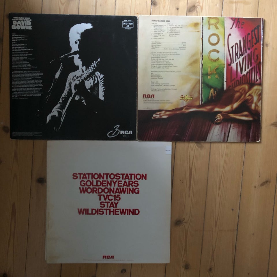 LP, David Bowie , 3stk