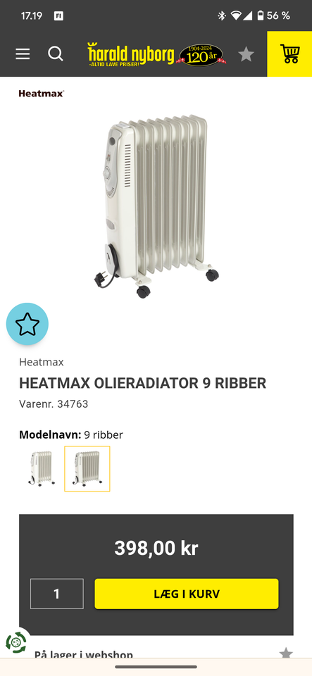 Olieradiator Heatmax