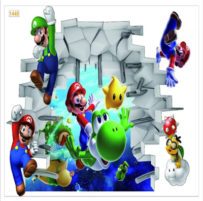 WALLSTICKER motiv: SUPER MARIO