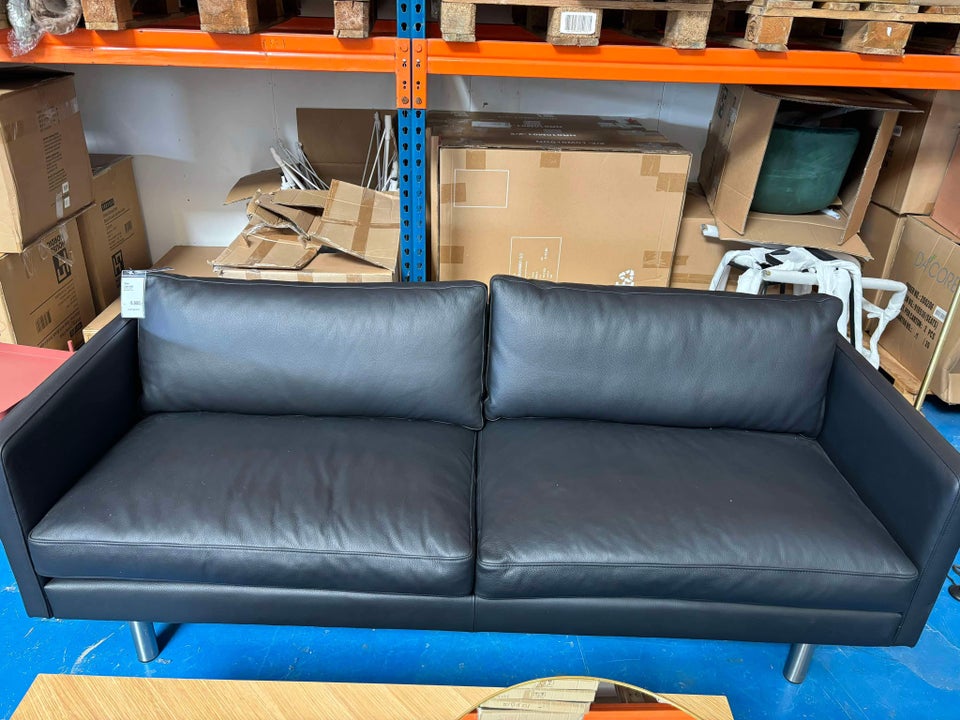 Sofa, læder, 3 pers.