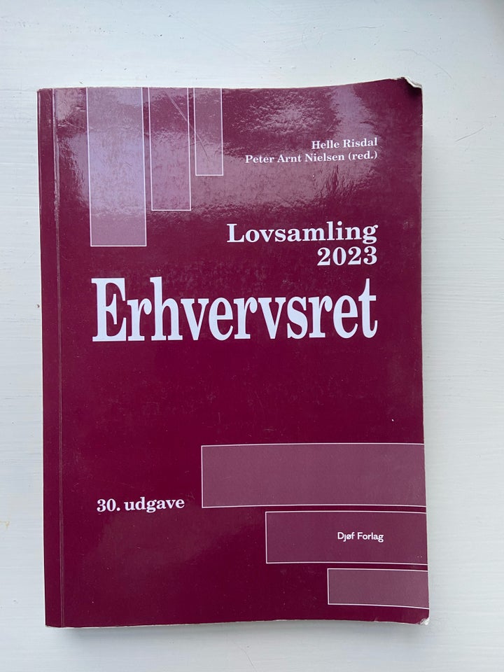 Lovsamling 2023 Erhversret, Arnt