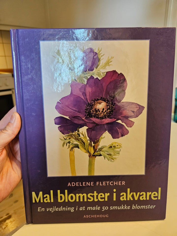 Mal blomster i akvarel anden bog