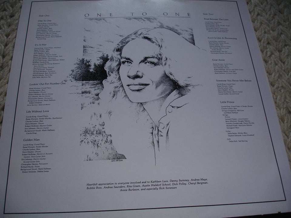 LP, Carole King, One To One