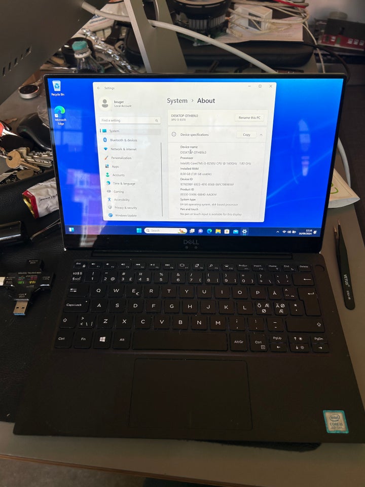 Dell XPS 13 9370 i5 GHz 8 GB ram