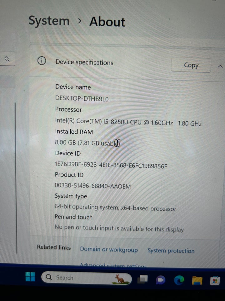 Dell XPS 13 9370 i5 GHz 8 GB ram