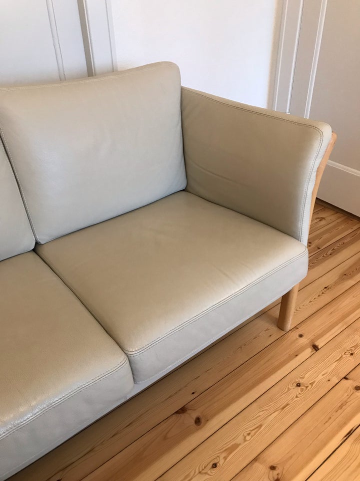 Sofa, læder, 3 pers.